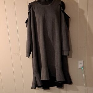 Lane Bryant Gray High Low Dress